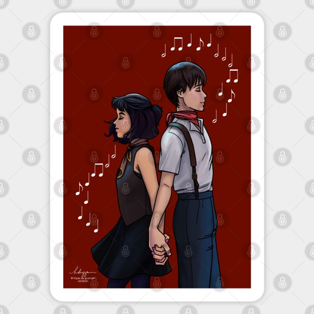 Orpheus x Eurydice Sticker by hiyas